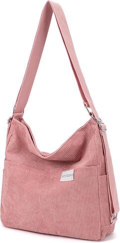 Corduroy Tote Backpack Crossbody Bag for Women, Convertible Shoulder Bags Designer Handbag for College, Work in Kuwait