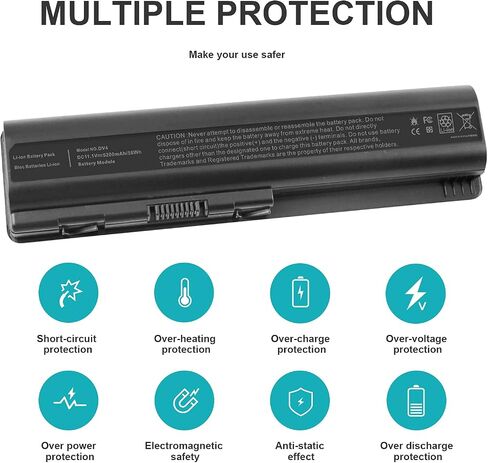 58Wh بطارية كمبيوتر محمول ل HP DV4 DV5 DV6 G50 G60 G60T-200 CTO G61 G70 HDX X16 HDX X16T بريميوم HDX16 HSTNN-LB72 HSTNN-LB73 HSTNN-UB72 HSTNN-CB73 HSTNN-DB72 HSTNN-DB73 HSTNN-IB72 HSTNN-IB73 dm1-2000 in Saudi Arabia