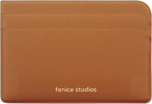 بطاقة الائتمان بطاقة مكتب Fenice Pocket Slim Simple Wallet Vegan Pu Leather Leather Leather Leath in Kuwait