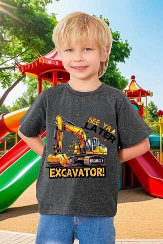 kids4ever الأولاد تي شيرت القطن الأبجدية نمط الشاحنة قصيرة الأكمام قميص تي شيرت لمدة 2-6 سنوات in Kuwait