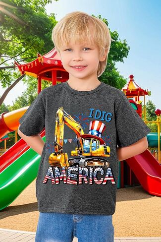 kids4ever الأولاد تي شيرت القطن الأبجدية نمط الشاحنة قصيرة الأكمام قميص تي شيرت لمدة 2-6 سنوات in Kuwait