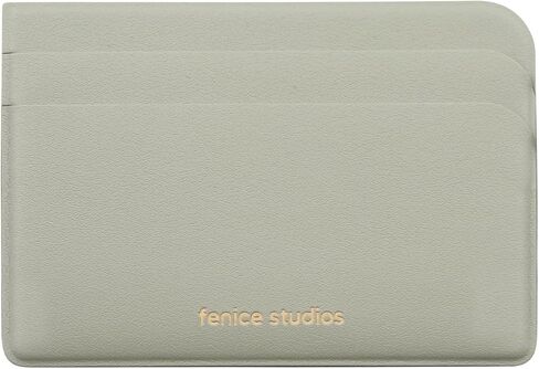 بطاقة الائتمان بطاقة مكتب Fenice Pocket Slim Simple Wallet Vegan Pu Leather Leather Leather Leath in Kuwait