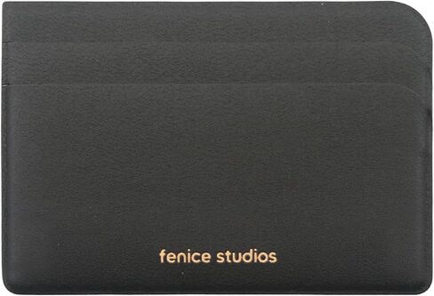 بطاقة الائتمان بطاقة مكتب Fenice Pocket Slim Simple Wallet Vegan Pu Leather Leather Leather Leath in Kuwait