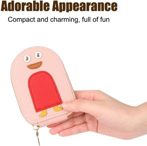Zippered Card Wallet, Penguin Shape Accordion Wallet Credit Card Holder with 11 Slots for Credit Card ID Cards Driver's Licenses in Saudi Arabia
