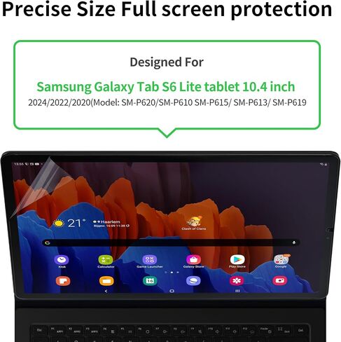 واقي شاشة مغناطيسي للخصوصية لجهاز Samsung Galaxy Tab S6 Lite 10.4 بوصة 2024/2022/2020، فلتر شاشة قابل للإزالة، فيلم قابل لإعادة الاستخدام، درع مقاوم للخدش، واقي مضاد للوهج، غطاء مضاد للتجسس، خالٍ من الفقاعات in Kuwait