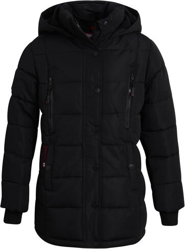 CANADA WEATHER GEAR Girls’ Winter Coat – Stadium Length Quilted Puffer Parka Jacket (7-16) in Kuwait