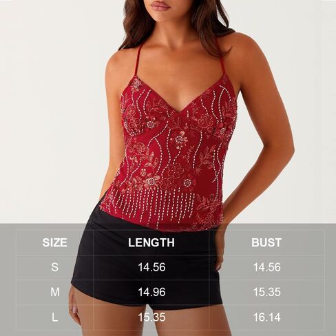 النساء متكررات Cami Top V الرقبة Backless Criss Cross Straps Tops Summer Out Out Clubwear in Kuwait
