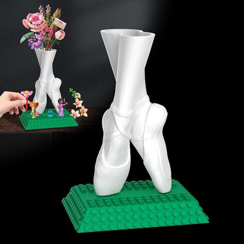 مزهرية لزهور Lego ، متوافقة مع Lego Bricks ، لمجموعة بناء باقة زهرة Lego ، وقف معرض Lego Roses أزهار زهرة Sunflow in Kuwait