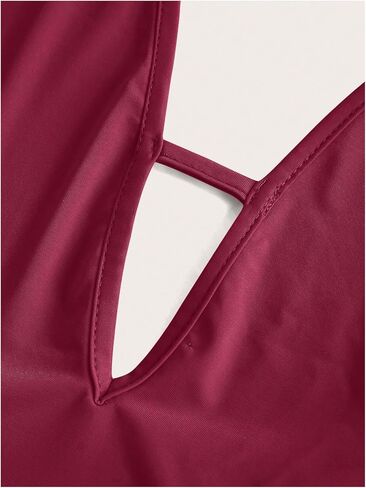 SOLY HUX Women's Halter Draped Front Tank Top Sexy Backless Going Out Crop Vest Tops in Saudi Arabia