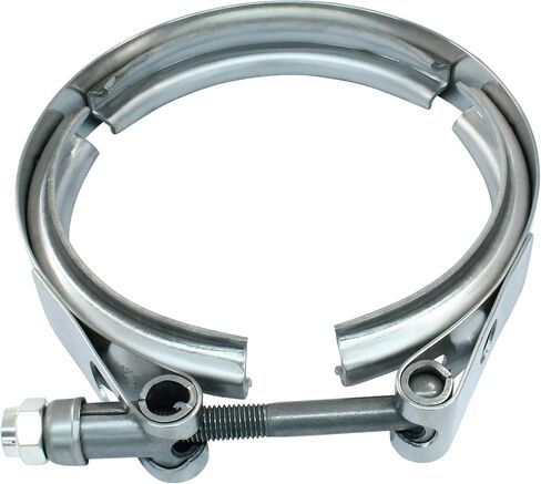 4 Inch Stainless Steel 304 V-Band Clamp, Quick Release Clamp Universal Flange Kit, Racing Exhaust Down Pipes for Ford Pickup Trucks in Saudi Arabia