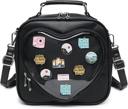 حقيبة الدوبامين ITA ITA حقيبة ظهر متعددة الأغراض Crossbody Satchel Heart Pres Kawaii Pin in Saudi Arabia