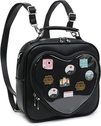 حقيبة الدوبامين ITA ITA حقيبة ظهر متعددة الأغراض Crossbody Satchel Heart Pres Kawaii Pin in Saudi Arabia