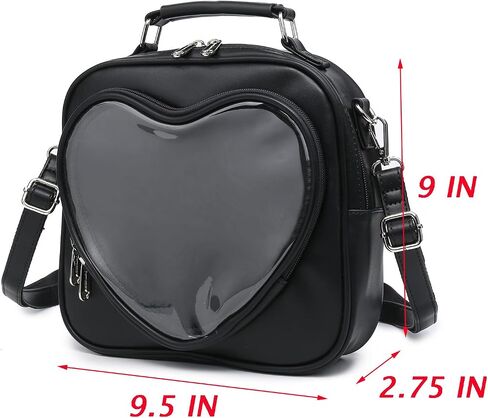 حقيبة الدوبامين ITA ITA حقيبة ظهر متعددة الأغراض Crossbody Satchel Heart Pres Kawaii Pin in Saudi Arabia
