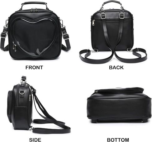 حقيبة الدوبامين ITA ITA حقيبة ظهر متعددة الأغراض Crossbody Satchel Heart Pres Kawaii Pin in Saudi Arabia