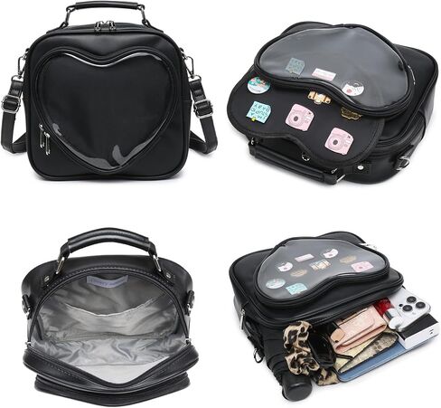 حقيبة الدوبامين ITA ITA حقيبة ظهر متعددة الأغراض Crossbody Satchel Heart Pres Kawaii Pin in Saudi Arabia