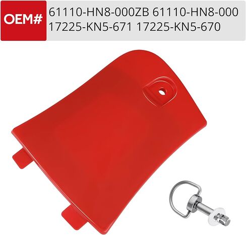 Javik Red Attility Storage Box Cover Lid Stud with Lock Pin Kit Fit for Rincon 650 Trx650 2003-2005 Rincon 680 TRX680 2006-2023 ، OEM#61110-HN8-000ZA 61110HN8000 17225KN5671 in Kuwait