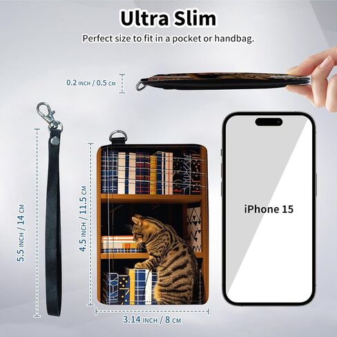 Slim Minimalist Front Pocket Wallet,Credit Card Holder Wallet for Women Men,RFID Blocking Credit Card Holder Case Leather Cute Small Thin Wallet ID Window&Wrist Strap,Glitter Sea Turtle in Kuwait