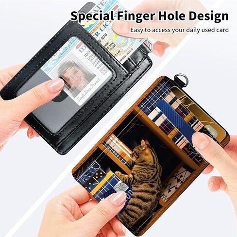 Slim Minimalist Front Pocket Wallet,Credit Card Holder Wallet for Women Men,RFID Blocking Credit Card Holder Case Leather Cute Small Thin Wallet ID Window&Wrist Strap,Glitter Sea Turtle in Kuwait