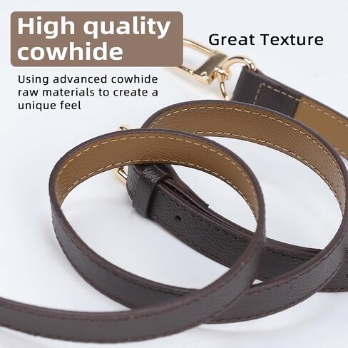 Vachetta Leather Strap for LV ONTHEGO Bag,Double Sided Usable Color-Blocking Cowhide Crossbody Adjustable Strap in Kuwait