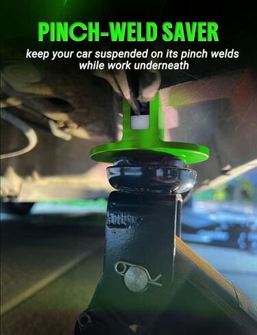 Pinch Weld Jack Adapter, Magnetic Frame Rail Protector for Car Jack, Prevent Slide During Changing Oil,Tire Or Repair,Mechanic Tools in Garage，Floor Jack Accessories(red-1) in Saudi Arabia