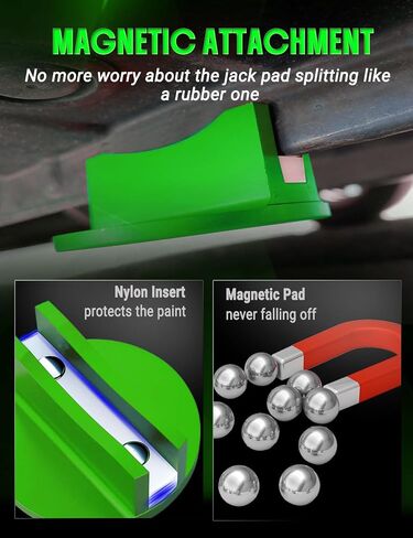 Pinch Weld Jack Adapter, Magnetic Frame Rail Protector for Car Jack, Prevent Slide During Changing Oil,Tire Or Repair,Mechanic Tools in Garage，Floor Jack Accessories(red-1) in Saudi Arabia