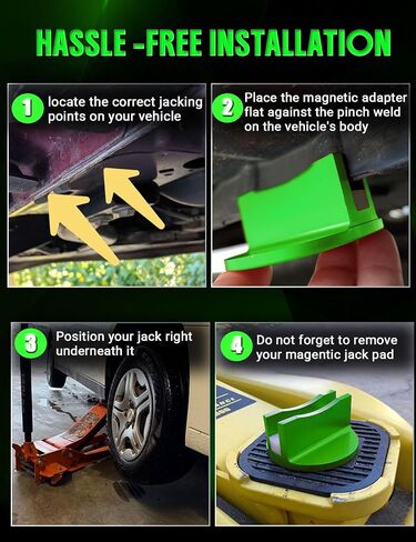 Pinch Weld Jack Adapter, Magnetic Frame Rail Protector for Car Jack, Prevent Slide During Changing Oil,Tire Or Repair,Mechanic Tools in Garage，Floor Jack Accessories(red-1) in Saudi Arabia