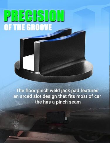 Pinch Weld Jack Adapter, Magnetic Frame Rail Protector for Car Jack, Prevent Slide During Changing Oil,Tire Or Repair,Mechanic Tools in Garage，Floor Jack Accessories(red-1) in Kuwait