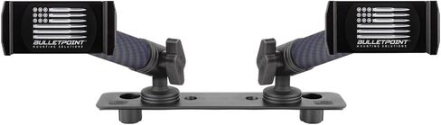 حامل الهاتف الخلوي Bulletpoint Dash Mount متوافق مع 2013-2018 RAM Truck & 2019+ RAM 1500 Classic 20mm Ball Mount - متوافق مع هواتف iPhone وAndroid الذكية (RubiGrid Multi-Device Mount) in Kuwait