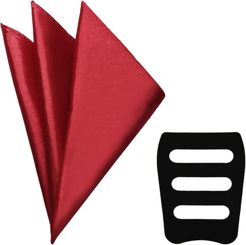 Pocket Squares, Handkerchiefs with Pocket Squares Holder Solid Color Hankies for Wedding Churches 12in in Saudi Arabia