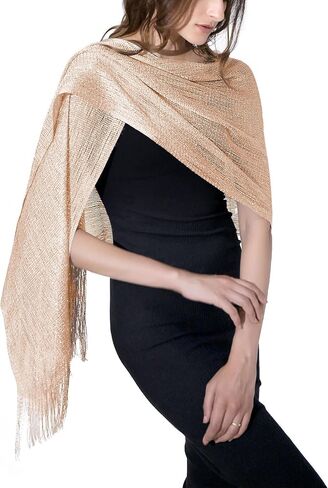 MissShorthair Women's Sparkle Shawls and Wraps for Party Dresses in Saudi Arabia