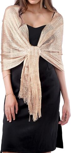 MissShorthair Women's Sparkle Shawls and Wraps for Party Dresses in Saudi Arabia