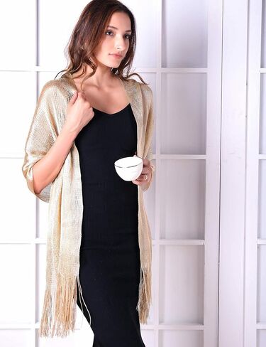 MissShorthair Women's Sparkle Shawls and Wraps for Party Dresses in Saudi Arabia