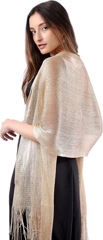 MissShorthair Women's Sparkle Shawls and Wraps for Party Dresses in Saudi Arabia