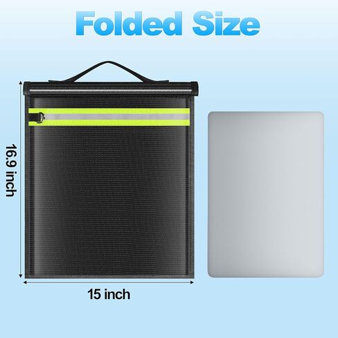 5 Pack Faraday Bags EMP Proof,Faraday Bags for Laptops Tablets Phones Car Keys,Faraday Cage with Handle&Reflective Strip,EMP bags for Electronics,Fireproof Waterproof RFID Signal Blocker Faraday Pouch in Kuwait