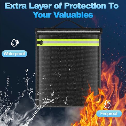 5 Pack Faraday Bags EMP Proof,Faraday Bags for Laptops Tablets Phones Car Keys,Faraday Cage with Handle&Reflective Strip,EMP bags for Electronics,Fireproof Waterproof RFID Signal Blocker Faraday Pouch in Kuwait