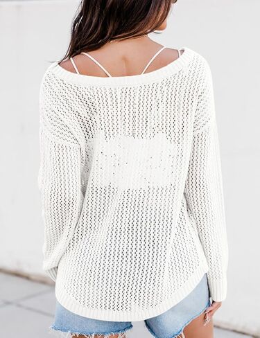 Xuba Women's Crochet Top Dorts Long Long Mollow Out Summer Sweater Cover Up Up in Kuwait