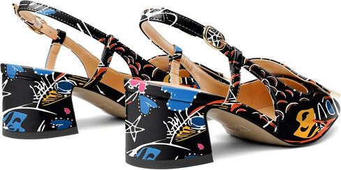Joseywade النساء Slingback كتلة منخفضة صندل بكعب مكتنز مضخات مغلقة ساحة تو فستان أحذية 2 بوصة الصنادل بكعب مع حزام قابل للتعديل in Kuwait
