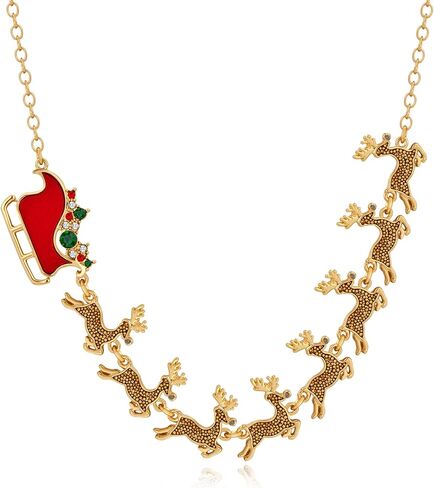LILIE&WHITE Christmas Necklace For Women With Candy Christmas Tree Pendant Necklace Light Bulb Xmas Fashion Jewelry in Kuwait