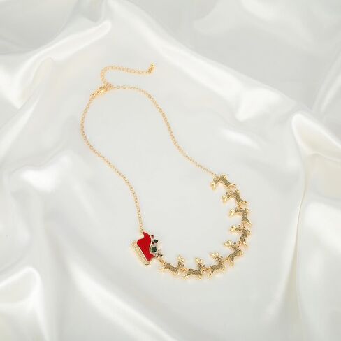 LILIE&WHITE Christmas Necklace For Women With Candy Christmas Tree Pendant Necklace Light Bulb Xmas Fashion Jewelry in Kuwait