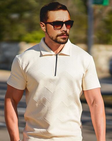 دعاوى مسار رجالي من قطعتين مجموعات قصيرة الأكمام ملابس التعرق 1/4 ZIP MENS ATHTICTIC ATHOCTIC THERFITS Summer Mens Outfits Summer in Saudi Arabia
