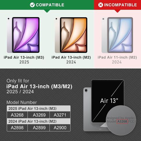 KingBlanc Book-Style Case for iPad Air 13-inch M4/M3/M2 (2026/2025/2024) in Kuwait