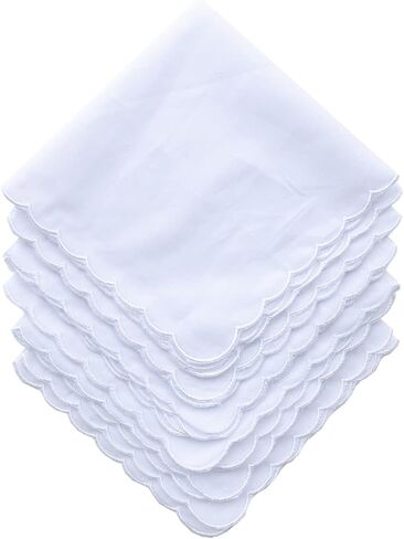 La closure Women's Pretty Embroidery White Handkerchief Hankies in Saudi Arabia
