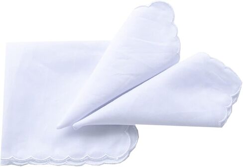 La closure Women's Pretty Embroidery White Handkerchief Hankies in Saudi Arabia