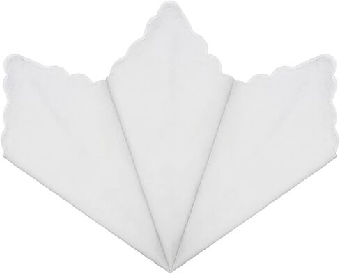 White Handkerchiefs for Men Women, Cotton Handkerchief Ladies Hankies for Wedding Party School Embroidery Painting DIY in Saudi Arabia