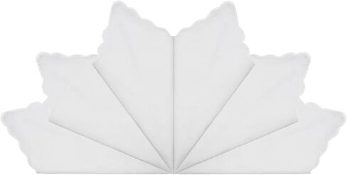 White Handkerchiefs for Men Women, Cotton Handkerchief Ladies Hankies for Wedding Party School Embroidery Painting DIY in Saudi Arabia