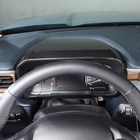 TOYCIDFG for Ford Maverick 2022-2025 Dashboard Instrument Panel Dial Frame Cover Trim Car Interior Decoration Accessories Panel Moulding Trims (Carbon Fiber Style) in Kuwait