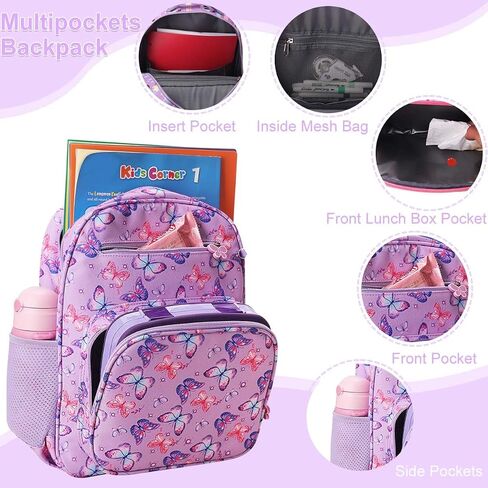 RHCPFOVR Girls Backpack for Elementary School, Backpack for Girls 5-8, Lightweight Kids Backpacks in Kuwait