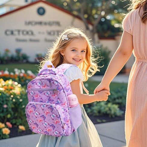 RHCPFOVR Girls Backpack for Elementary School, Backpack for Girls 5-8, Lightweight Kids Backpacks in Kuwait