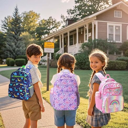 RHCPFOVR Girls Backpack for Elementary School, Backpack for Girls 5-8, Lightweight Kids Backpacks in Kuwait