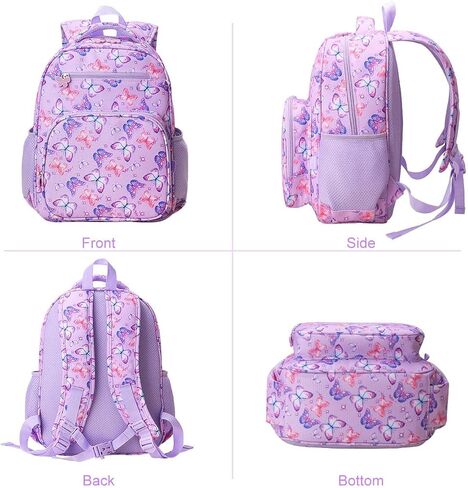 RHCPFOVR Girls Backpack for Elementary School, Backpack for Girls 5-8, Lightweight Kids Backpacks in Kuwait